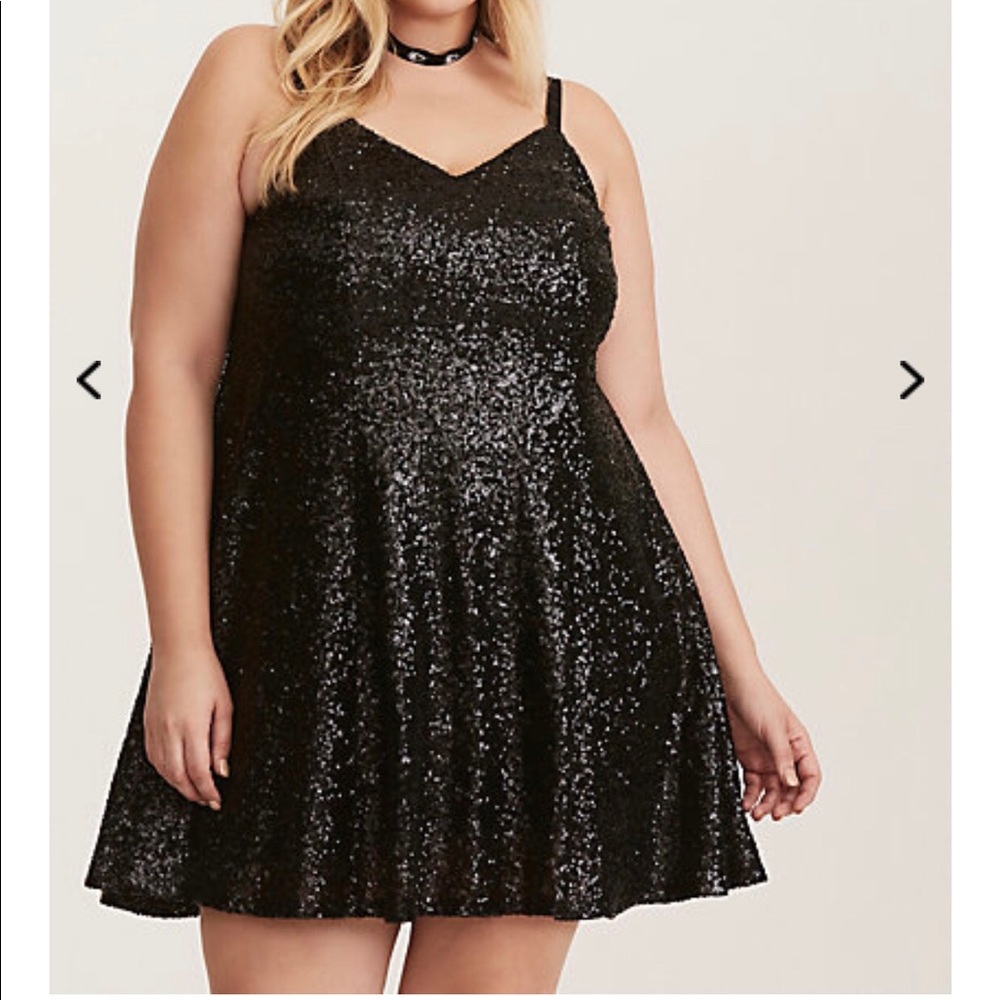 TORRID Sequin Trapeze Dress Size 2x